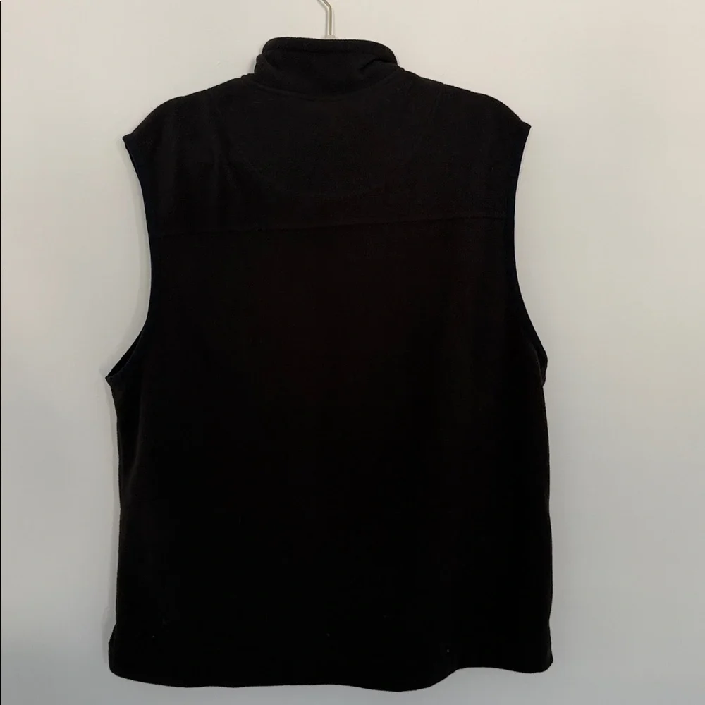 Saddlebred Men's Black Zip-Up Vest Size M- 100% Polyester